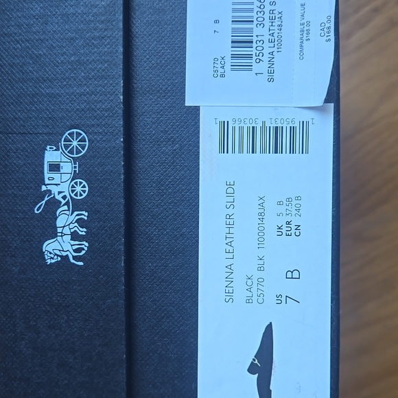 Coach Black Leather Mules - Picture 5 of 5